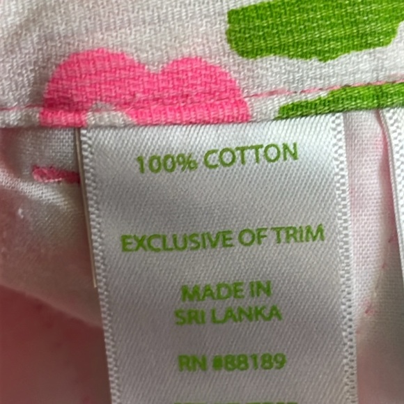 Lilly Pulitzer Pink and Green Patterned Shorts - Picture 4 of 5